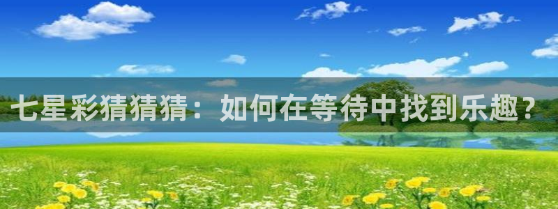 足协杯直播360：七星彩猜猜猜：如何在等待中找到乐趣？